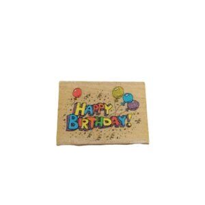Hero Arts Happy Birthday with Balloons Mounted Rubber Stamp